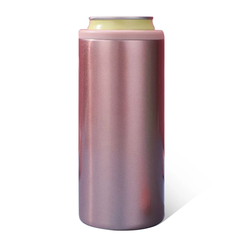 

New arrival slim stainless steel Insulated 12oz can cooler