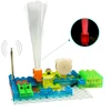 Amazon Electronic Block toys Circuit Building Blocks DIY Physics Science Set with colorful light and FM radio block toys