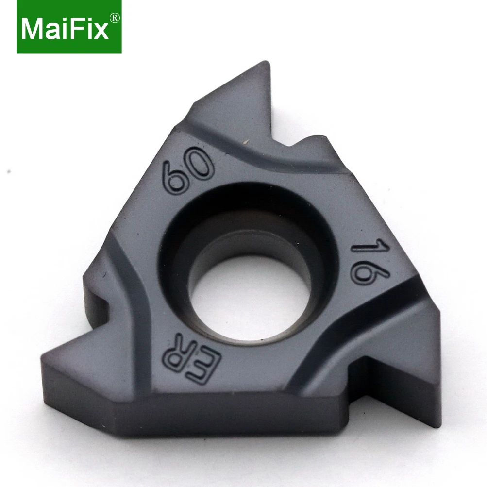 

Maifix 16ERG60-ZP10 Metric Screw Thread External Turning Cutter Stainless Steel CNC Cutting Tool Threading Inserts