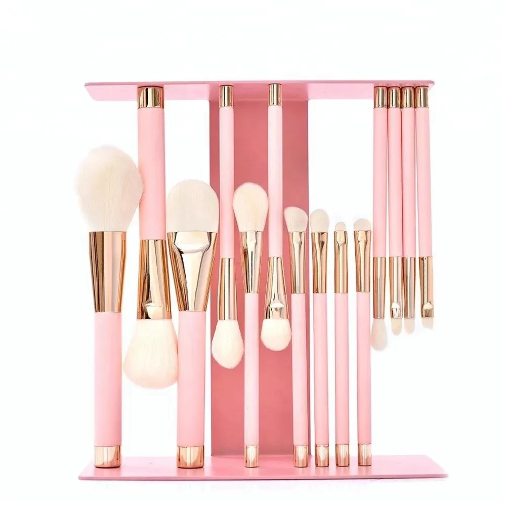 

Private Label 14pcs Magnetic Pro Makeup Brushes Set with Vegan Soft Synthetic Hair, Customized color