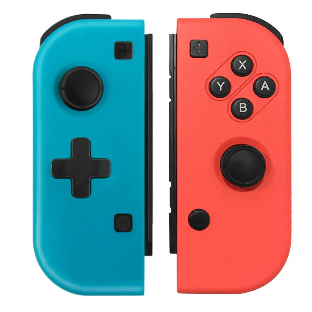 

PS4 Wireless Joy Con Controller Replacement for Nintendo Switch Left and Right Joycon Pad Alternatives for Nintendo Controllers, Blue+red
