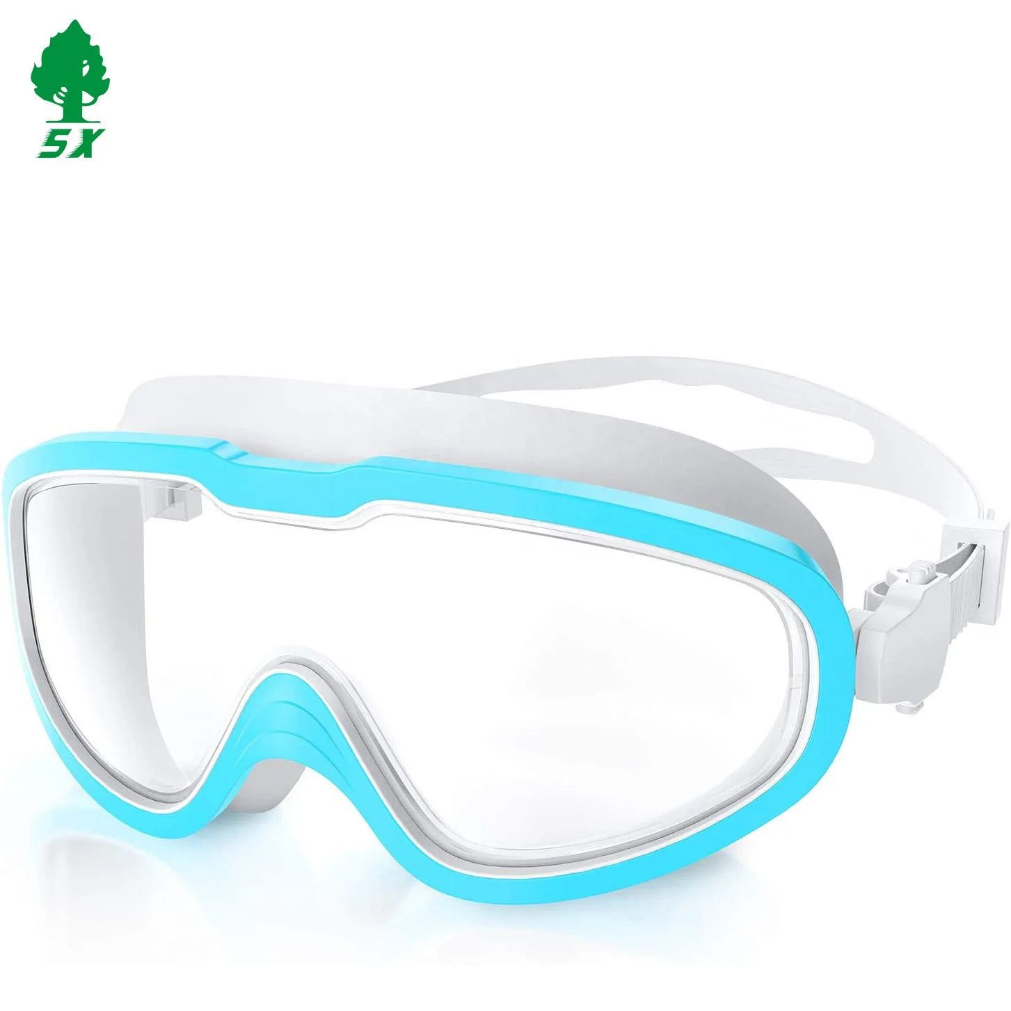 

Factory Direct Supply Low Volume Waterproof Swimming Goggles, Light blue