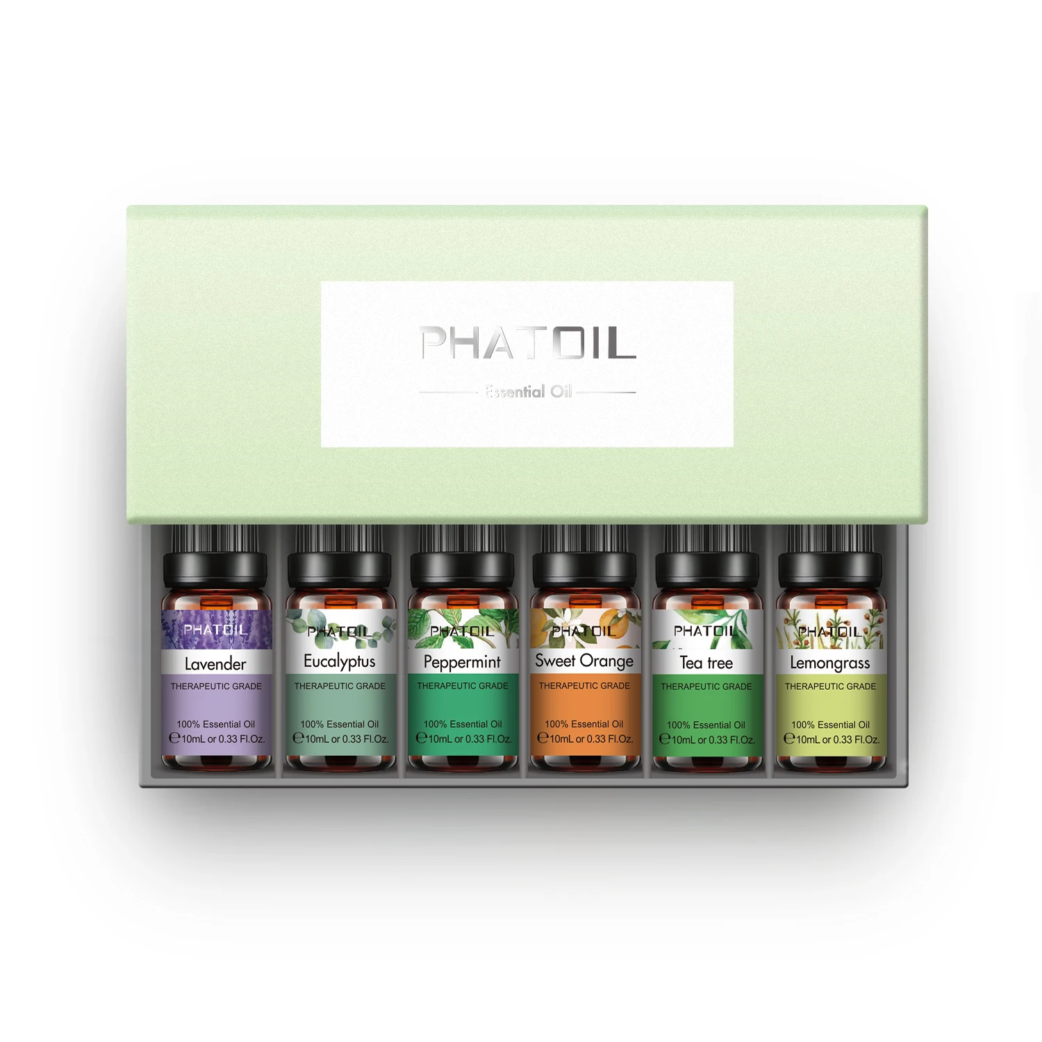 

Private Label PHATOIL 10MLX6PCS Essential Oil Gift Set Wholesale Prices Pure Essential Oil For Aroma Diffuser