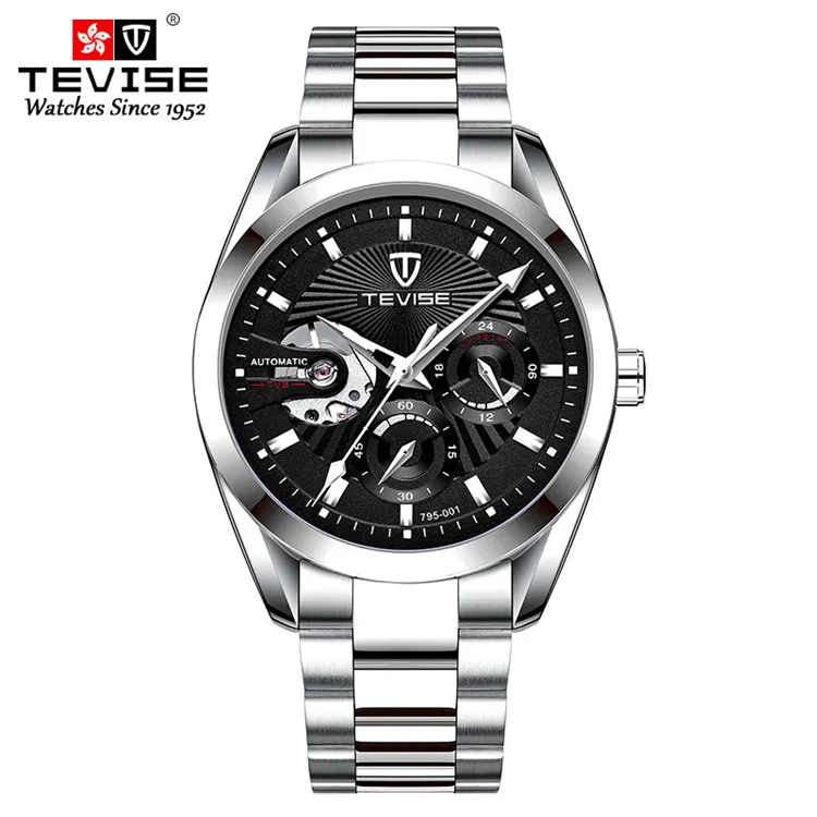 

2021 New Design Luxury Men Watch 3 ATM Water Resistant Automatic Movement Relogio Masculino, Optional