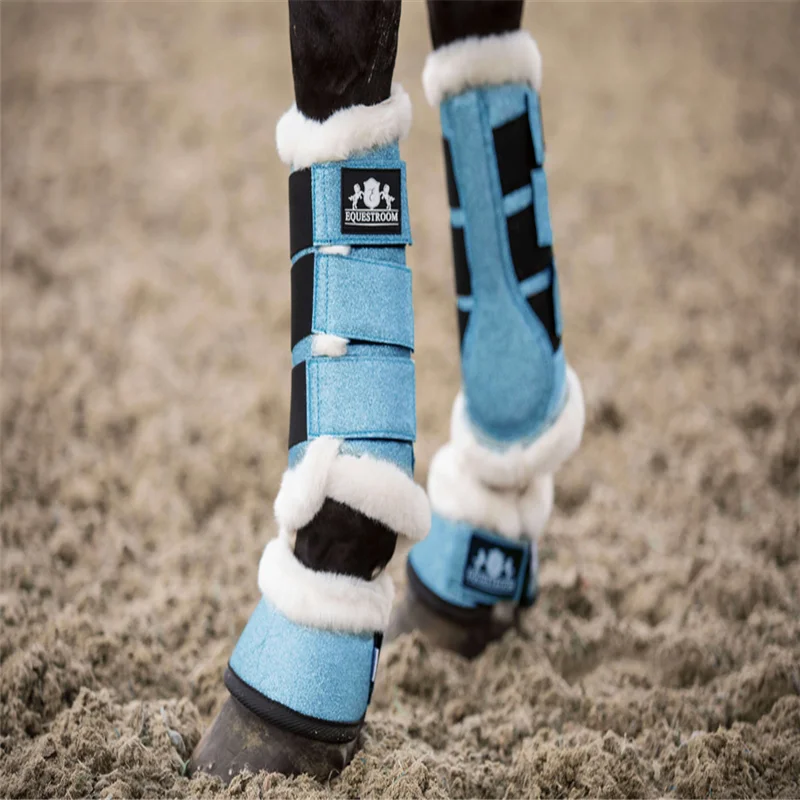 

Best selling custom logo fleece tendon horse boots for horse riding, Customized color
