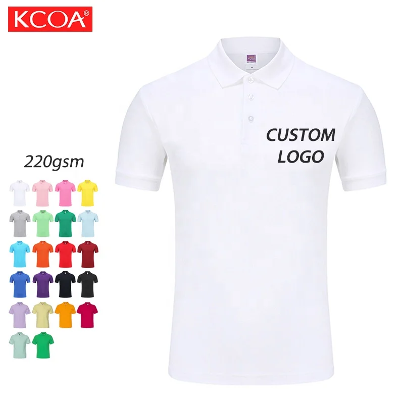 

2020 Factory Direct Summer Custom Logo Unisex Polo Camiseta T-shirt