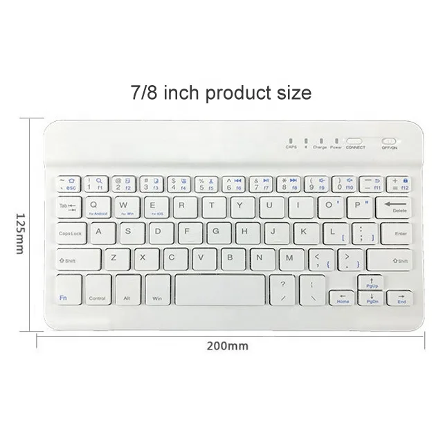

Ultra Slim 7 8 9.7 10.1 Inch mini Wireless Bluetooth Keyboard for IOS Android Tablet PC mobile phones, More colors