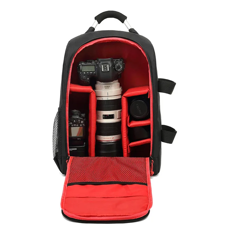 

Good quality camera backpack dslr bag hidden camera in bag, Black