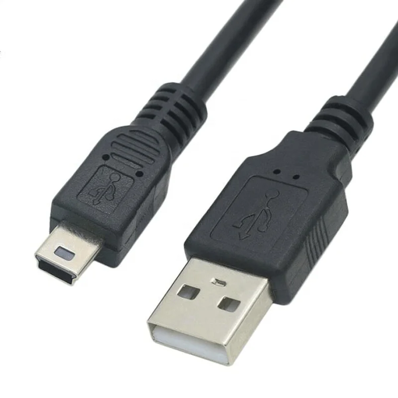 

cantell 1.5M Black USB 2.0 A male to Mini B 5Pin cable mini usb cable black