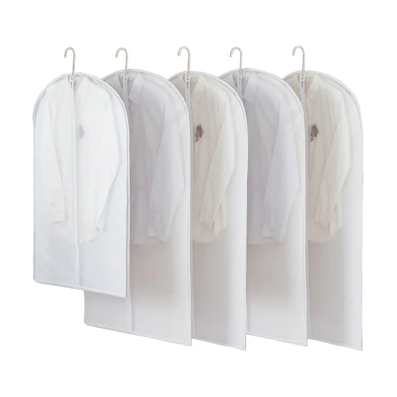 

Top Clothes Hanging Garment Dress Clothes Suit Coat Dust Cover Home Storage Bag Pouch Case Organizer Wardrobe Hanging Clothing