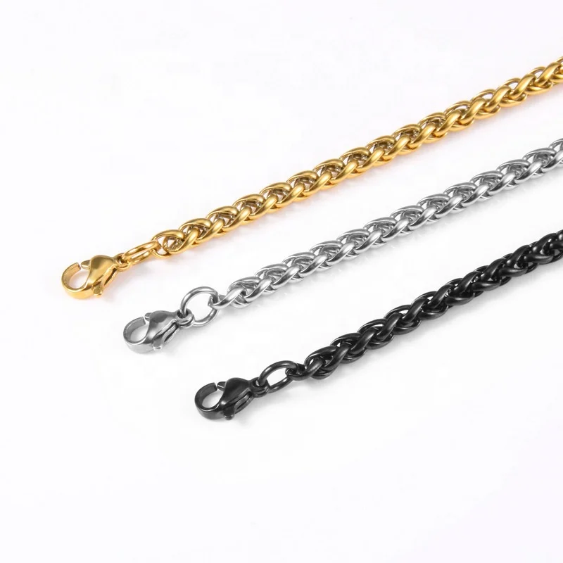 Spot wholesale stainless steel keel chain fashion titanium steel necklace sweater chain jewelry accessories chain