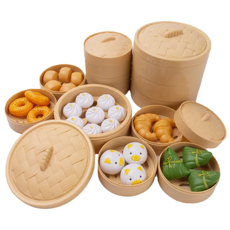 

Children`s Play House Early Education Recognizing Food Simulated kitchen Western Chinese Cuisine Interactive Cooking Set Toys