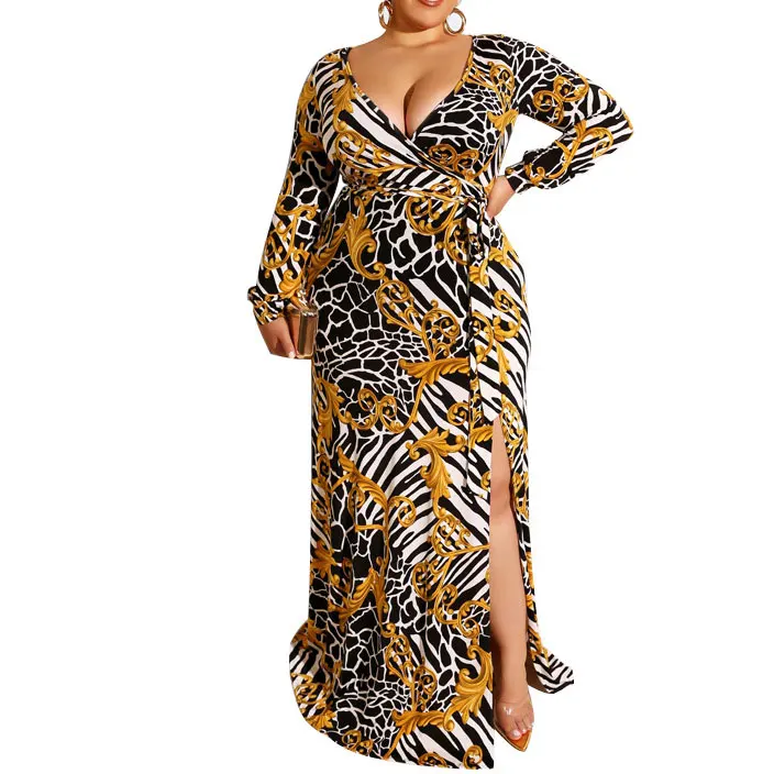 

20401-MX88 sehe fashion african print women maxi plus size dress