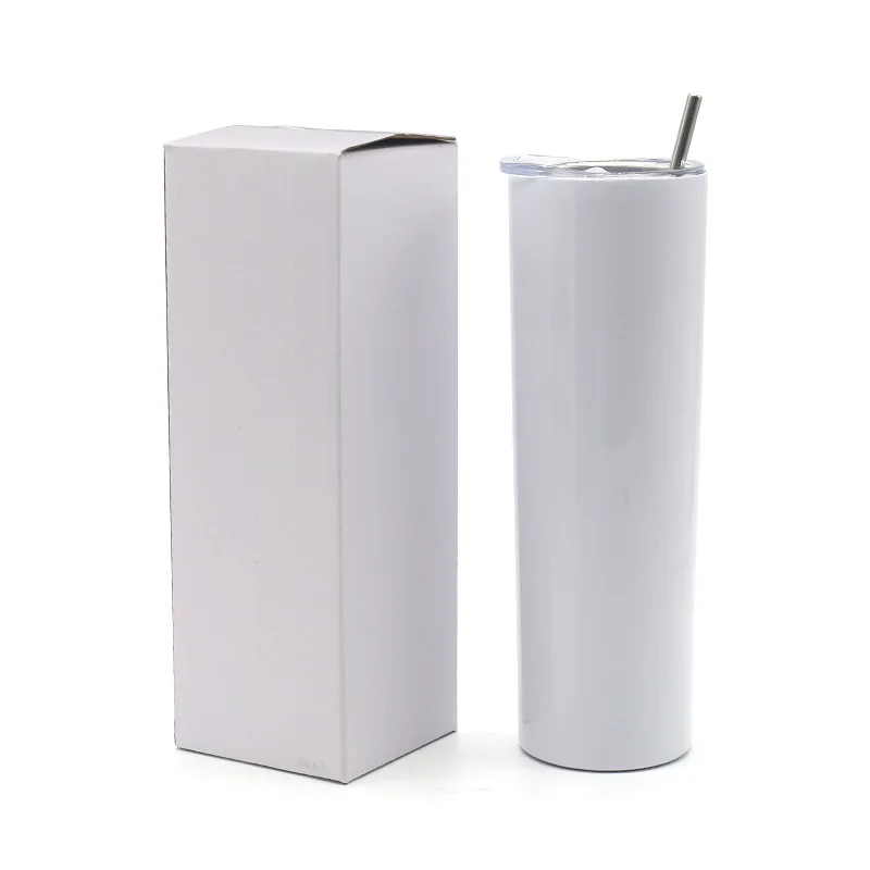 

Wholesale 20oz Sublimation Skinny Tumbler Cups Sublimation Blanks 304 Stainless Steel 20oz Sublimation Straight Tumbler, Customized color