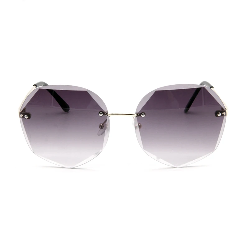 

Rimless METAL fashion designer famous brand shades luxury sunglasses for men