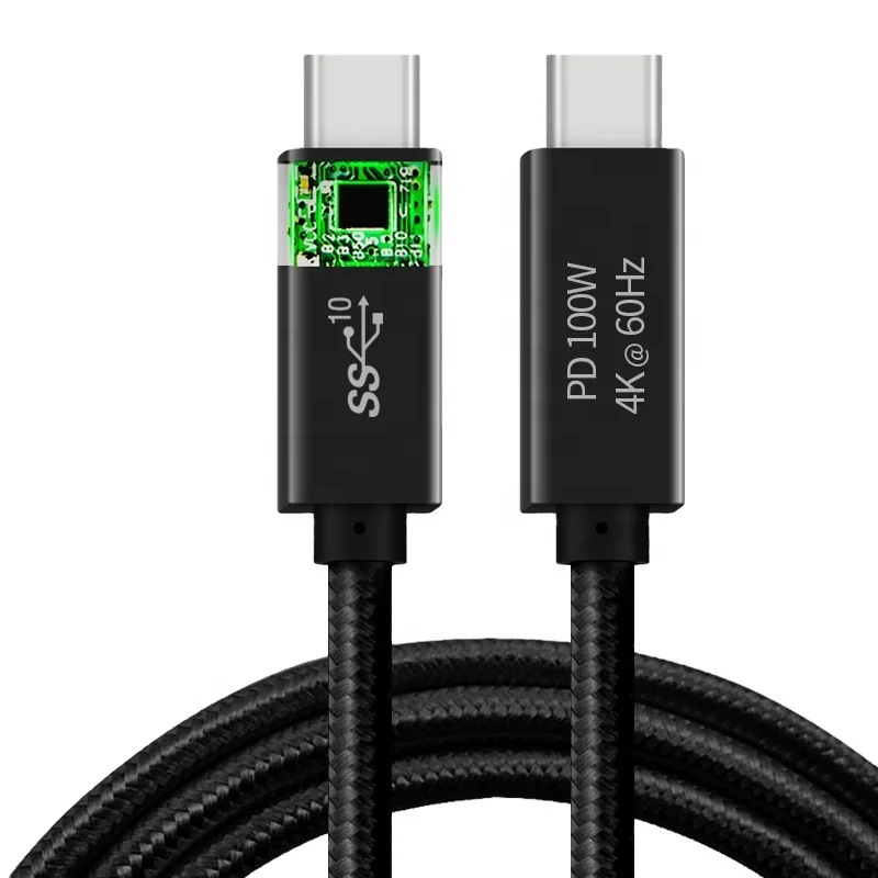 

Usb C Cable PD 100W 20V 5A Support 4K Audio Video 10Gbps Transfer Speed Usb 3.1 Gen2 Type C To Type C Cable