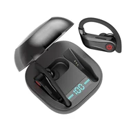 

New arrival Q62 Power Pro super bass 11h music bt waterproof ip68 earhook display sports tws earphone headphone earbuds