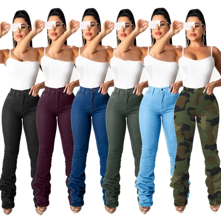 

FM-LD8609 Wholesale Women Jeans Elastic Skinny Women Jeans material