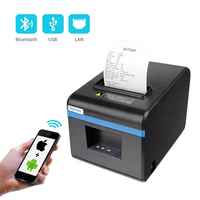 

High Speed x printer 160mm/s pos 80 USB Ethernet tooth blue Port 80mm Auto Cutter Printer Thermal Driver