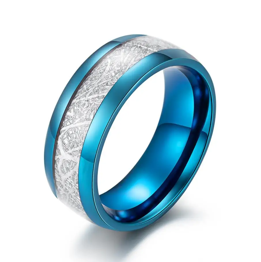 

INRENG Men's Color Changing Mood gold plated stainless steel sterling hip hop men rings, Customized color