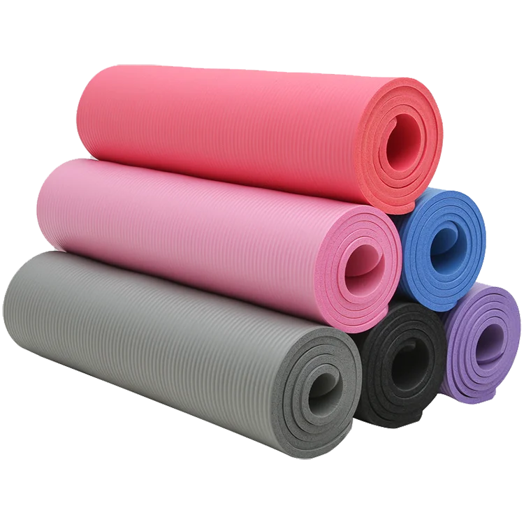 

10mm Beginner Wholesale Cheap Exercise Fitness Waterproof Custom Logo NBR Yoga Mat, Customized color