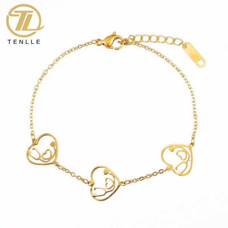 

Heart bracelet Female version simple personality love stethoscope bracelet stainless steel jewelry exquisite Gift