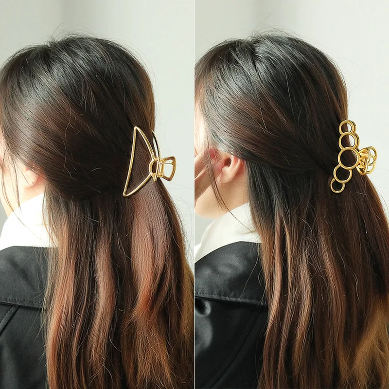 

Inc Hot Sale Hair Clip Catcher Hair Accessories of Head, Gold