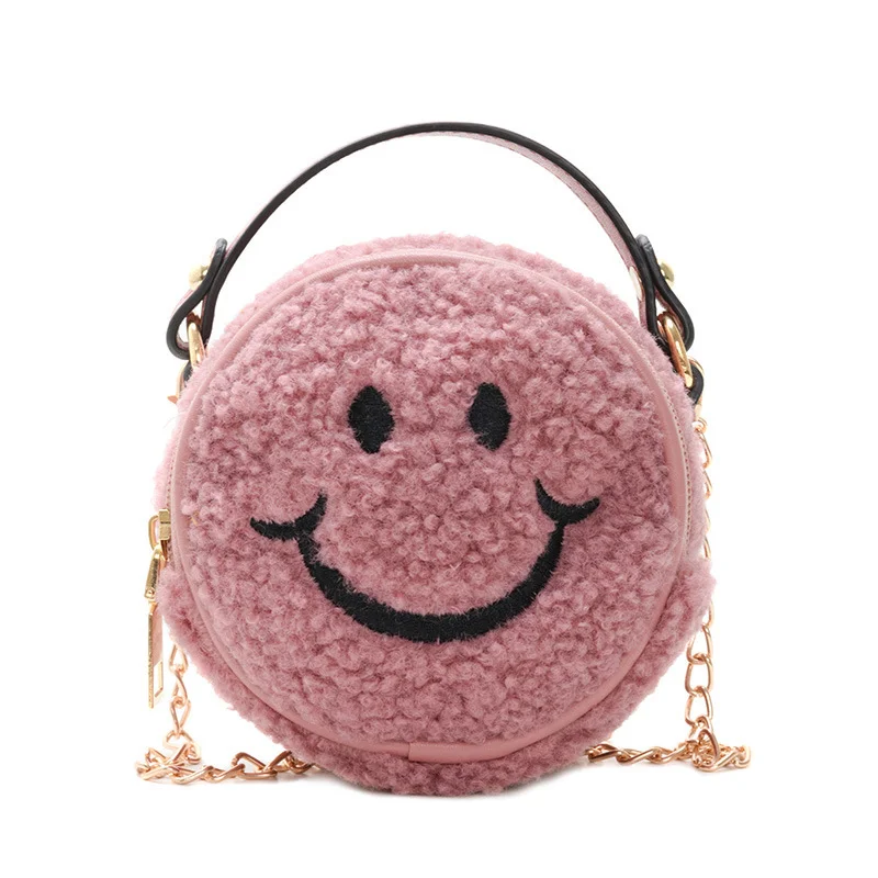 

Special hot selling smile printed fashion cotton fabric mini custom coin purse