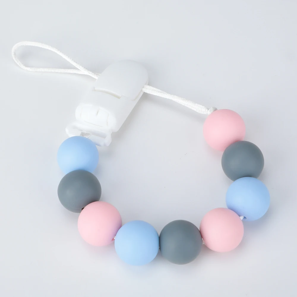 Wholesale Custom Free Silicone Baby Teething Pacifier Clip Silicone