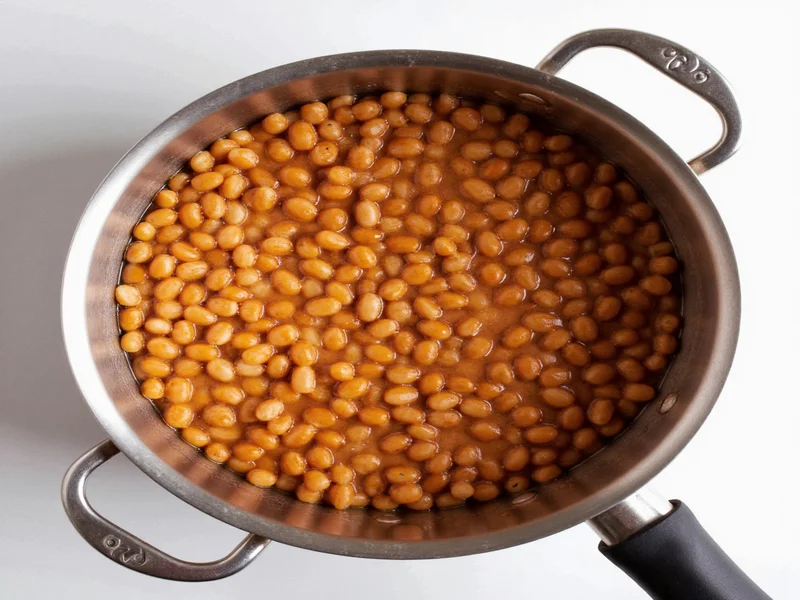 Cooking pinto beans in stainless steel pot