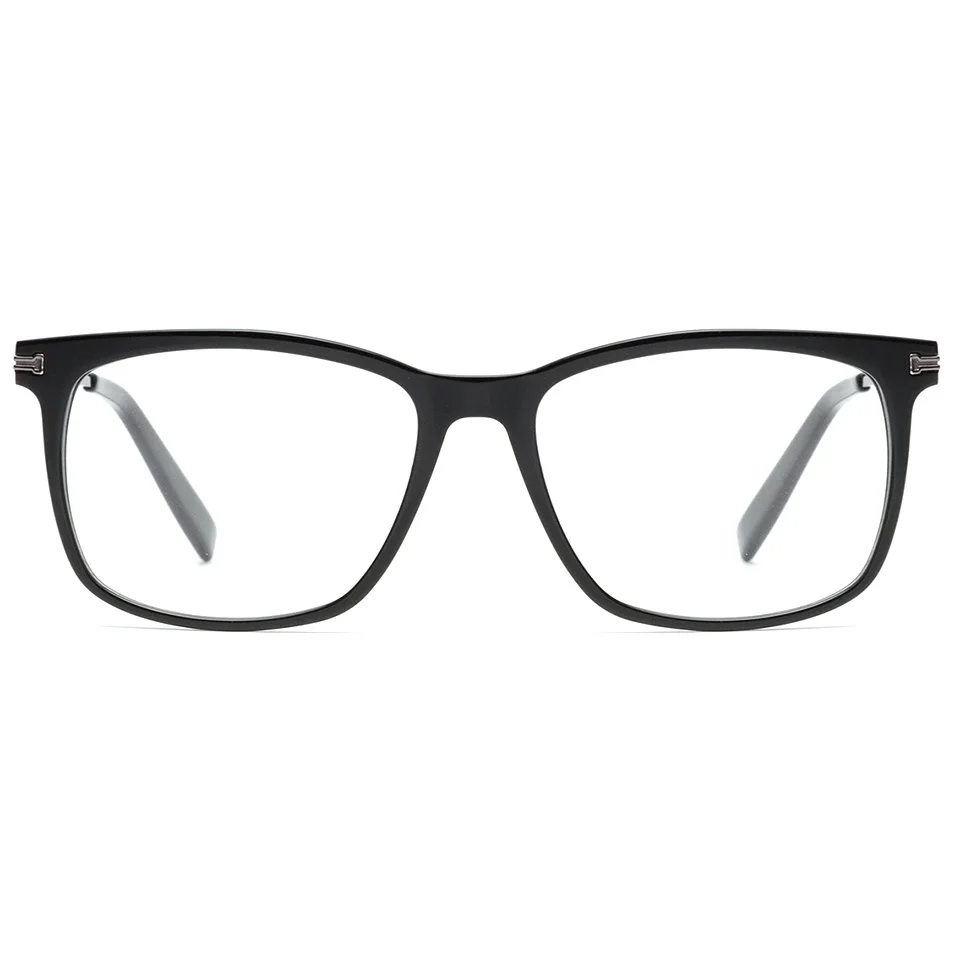 

WENZHOU factory unisex Acetate optical eyeglasses frame wholesale optical frames black grey crystal, Customize color