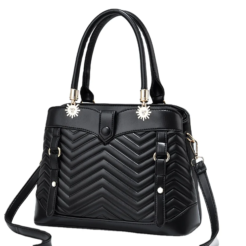 

DL099 49 Wholesale women's bags 2022 fashion handbag exquisitely handbags ladies leather women hand bags, Black....