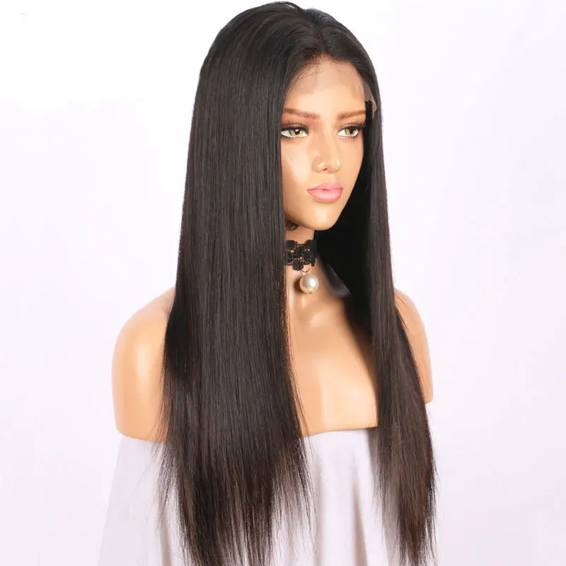 

YC39 Straight 4*4 Brazilian virgin hair wig Lace Front Wig Remy HD lace Natural Human Hair Wigs For Black Women