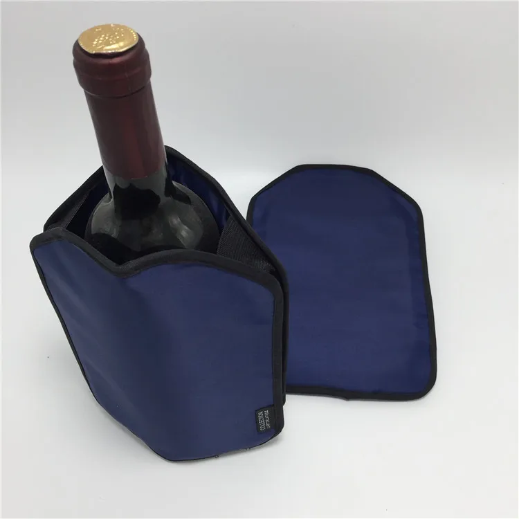 

Superior quality beer bottle solid gel freezer wine cooler sleeve ice sleeve for wine, Customized color