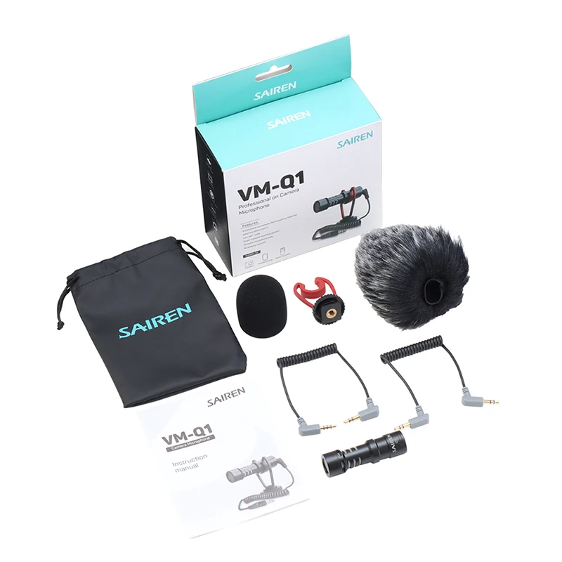 

Ulanzi Sairen VM-Q1 Directional Microphone Compatible With Digital Camera/DSLR/Smartphone