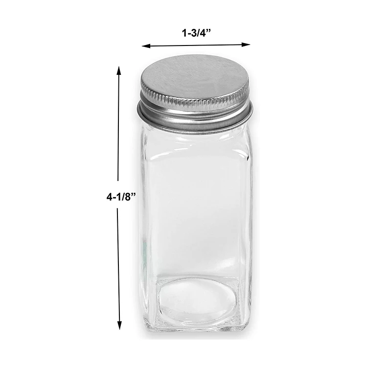 

Factory Wholesale Glass Spice Jar Airtight Glass Jar With Lid Glass Candy Jar, Transparent