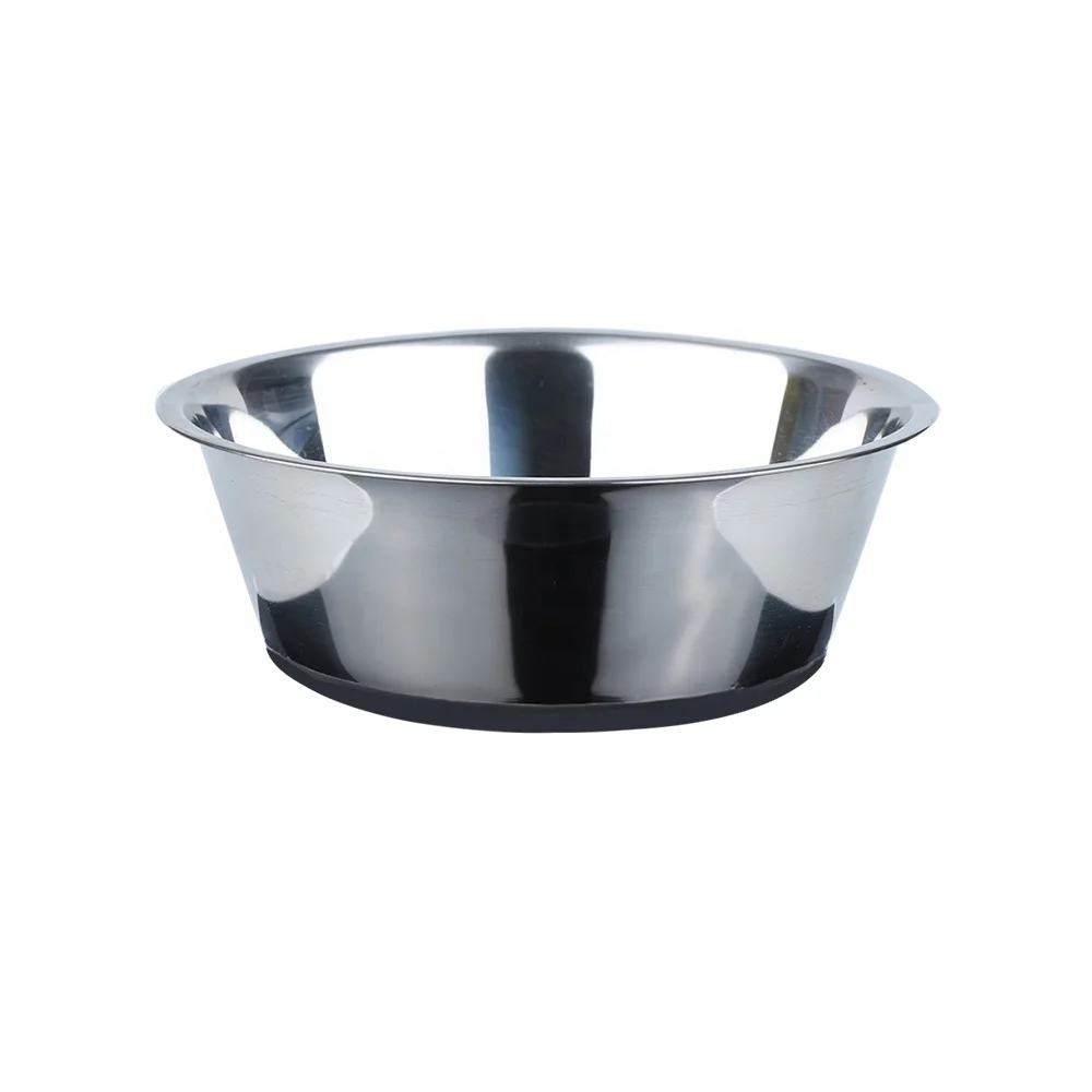 

Factory Price OEM Color Rubber Bottom Stainless Steel Dog Feeder Dishes Dog Bowl, Customized