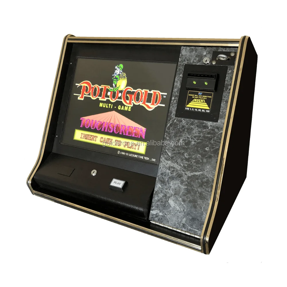 

Stock T340+ 19" Pot of Gold Gambling Multi-Game Table Top Machine