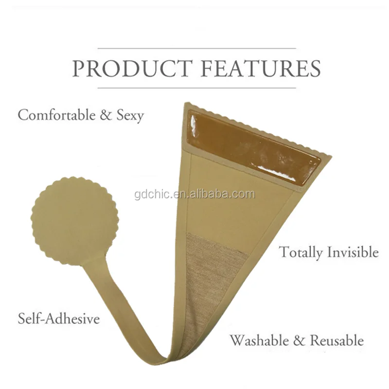 Invisible C-String Thong Underwear Washable Self-Adhesive