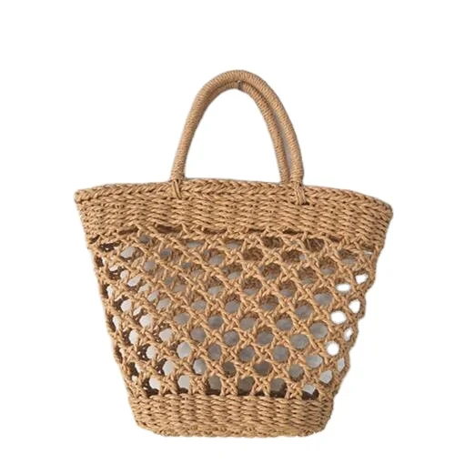 

Fashion Straw Summer Women Beach Handbags Female Flap Handbags Designer Lady Retro Rattan Handmade Tote Bag