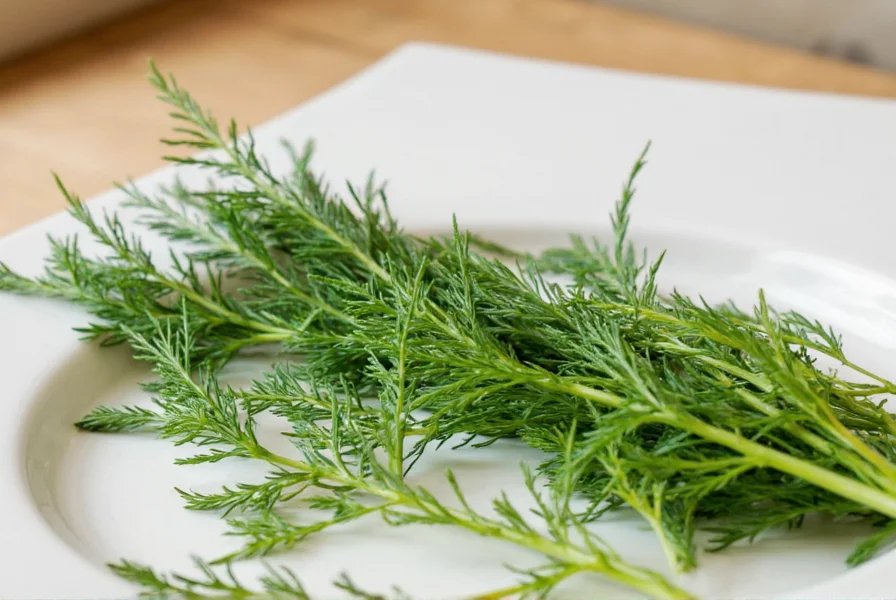 Fresh dill leaves close up