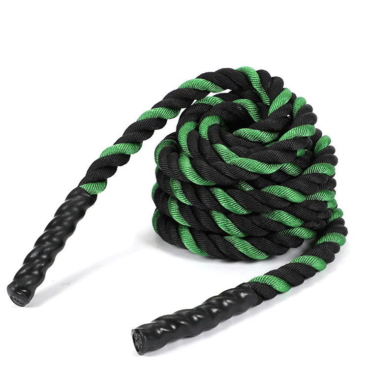 

Weighted Fitness Training Battle Rope Gym Equipment Muscle Build Polyester High Quality Exercise Body Build, Black/red/yellow/green