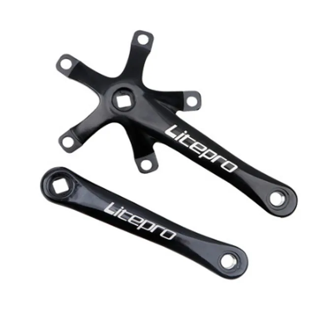 

MTB Bicycle Crank 170mm Square Hole Folding Bike Crank Set BCD 130mm Other Bicycle Parts, Black,red,silver