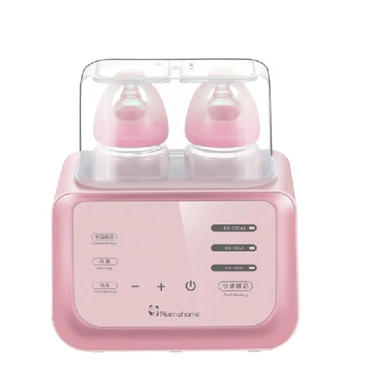 

Oem electric feeding heating dual thermostat auto dual-flasche car travel hot water baby bottle portable milk warmer, Pink