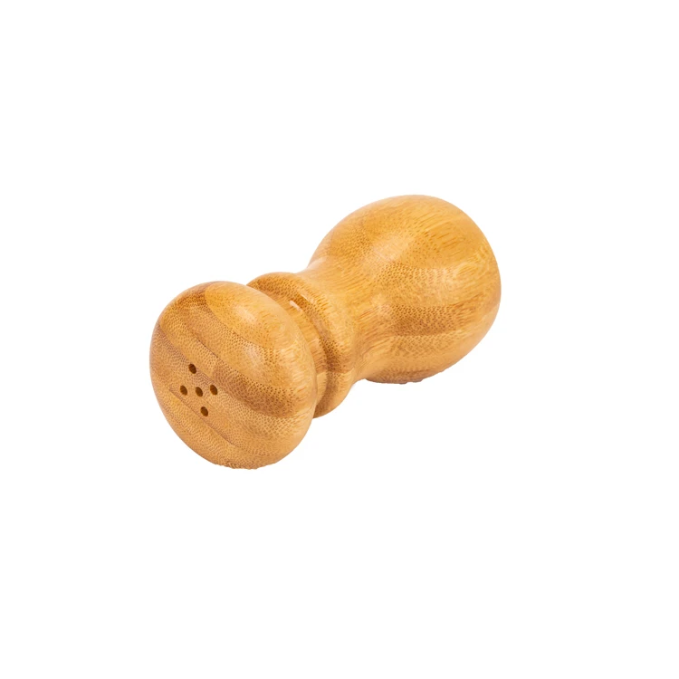 

Natural Bamboo Custom Logo Round Spice Jar Bamboo Made Castor