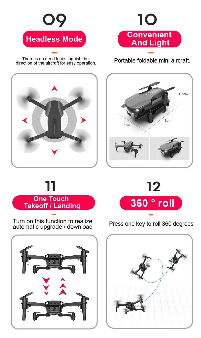 2020 New Drone Quadcopter GPS Drone Batteries Radio Control Toys R16 4K HD Aerial Drone With Camera