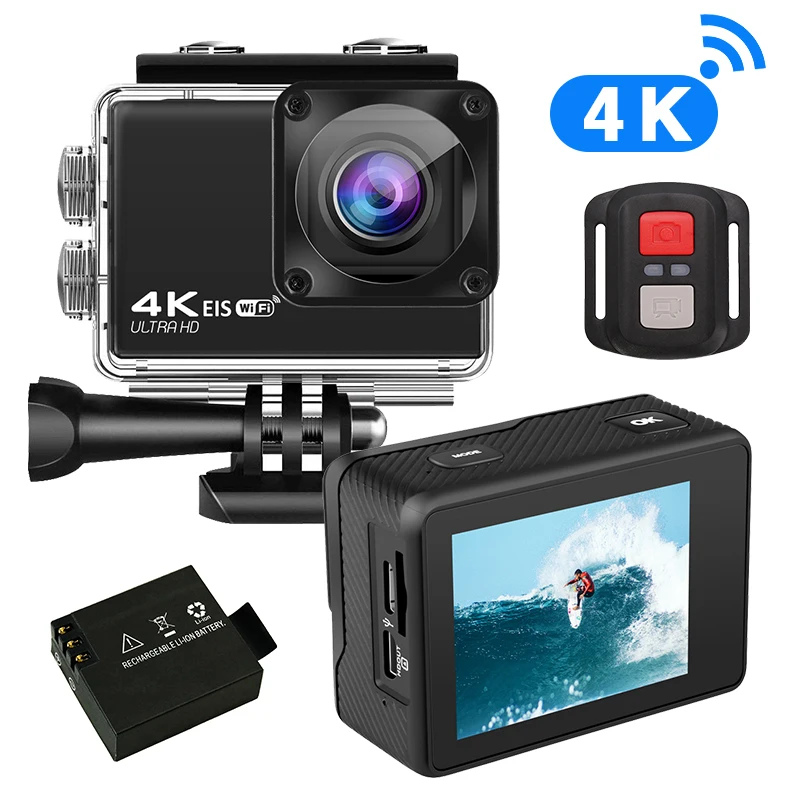 

Ausek time lapse yi 4k 60fps wifi hd sport action camera for sale with accessories
