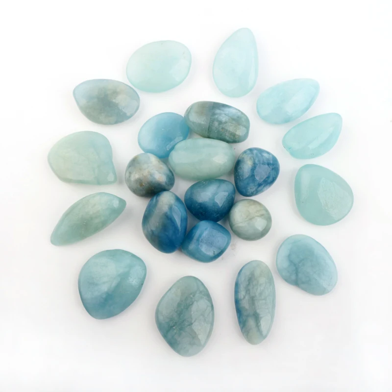 

hot sale healing crystal stone aquamarine tumbled crystal chips stone for decoration