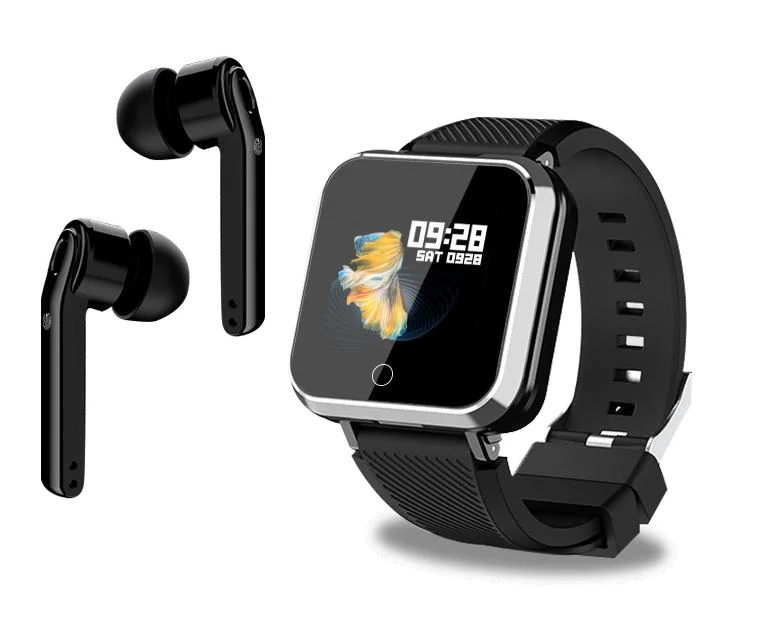 

T11 New Smart Bracelet TWS 2 In 1 Smartwatch Smart Watch with Wireless Earphone
