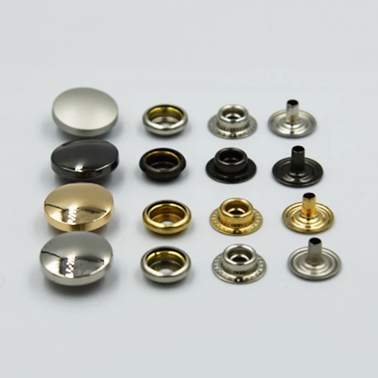 

Ready to ship Dropship Garment accessories shoe push black canvas press studs buttons and snaps for clothing